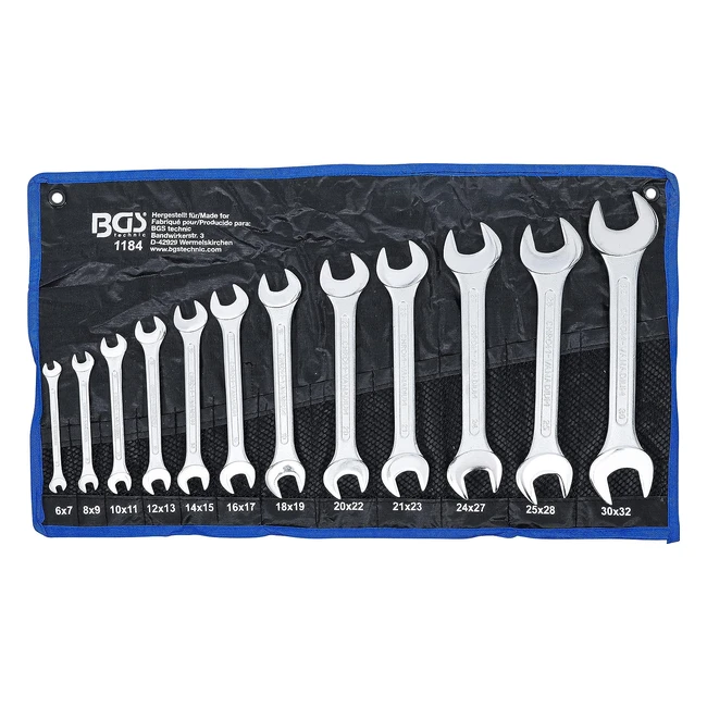 Set di Chiavi Fisse Doppie BGS 6x730x32 mm - 12 Pezzi