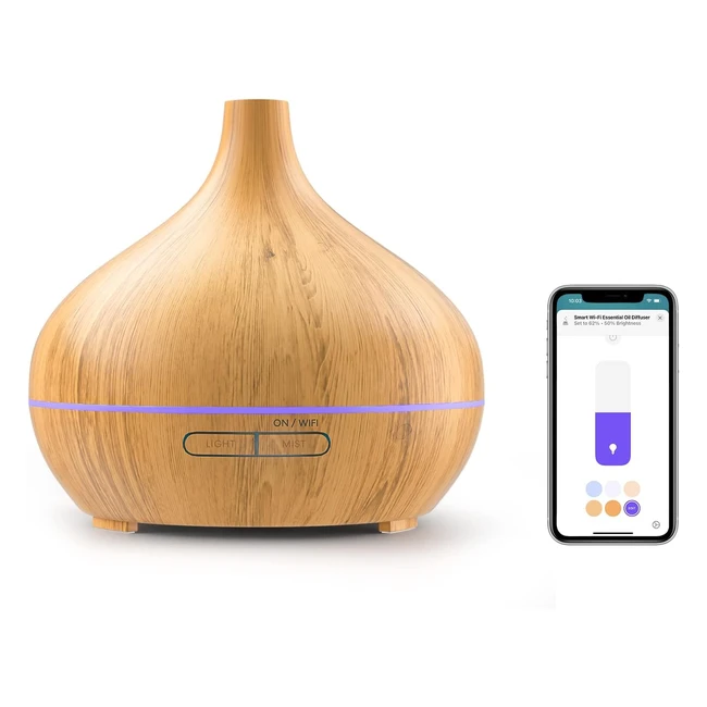 Humidificador Ultrasnico Meross WiFi 400ml - Compatible con HomeKit Alexa y G