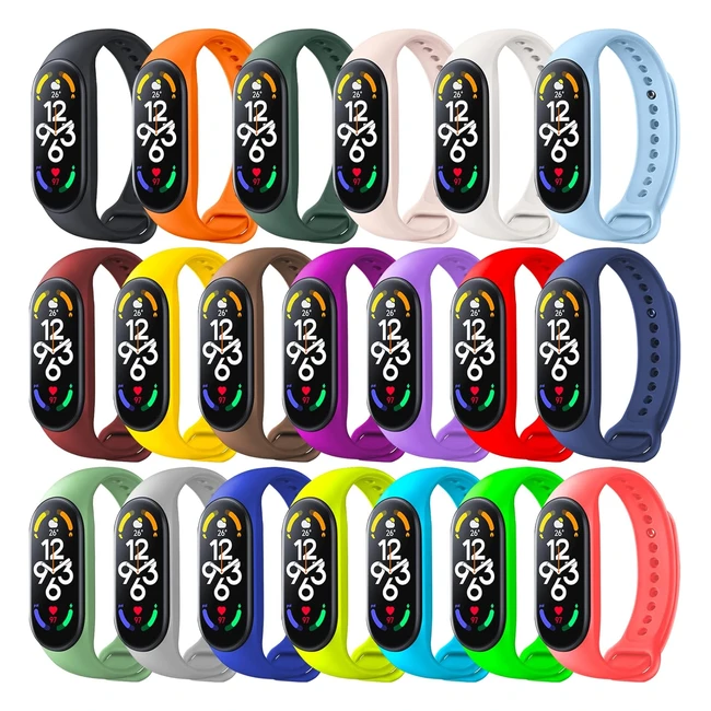 Cinturino Compatibile con Xiaomi Mi Band 765 e Amazfit Band 5 - 20 Colori