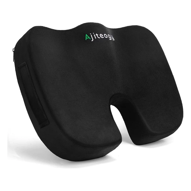 Cuscino Sedia Ufficio Ergonomico Memory Foam - Supporto Schiena e Coccige - #SollievoDolore - Ref:12345