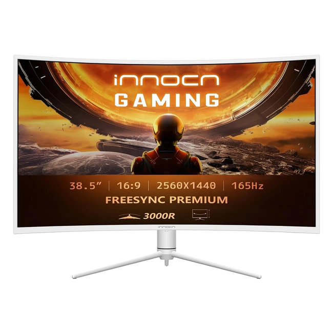 Innocn Gaming Monitor Curved 39 Zoll QHD 2K 2560 x 1440p 165Hz Bildschirm FreeSy