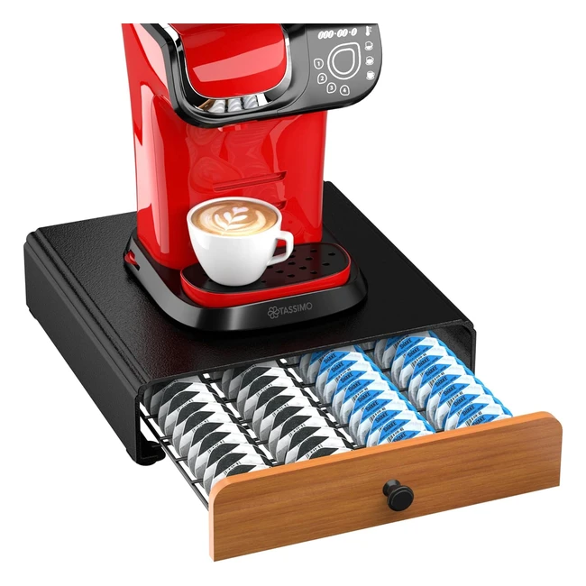 Porte-capsules pour Tassimo - Support empilable en métal - Design vintage - Grande capacité