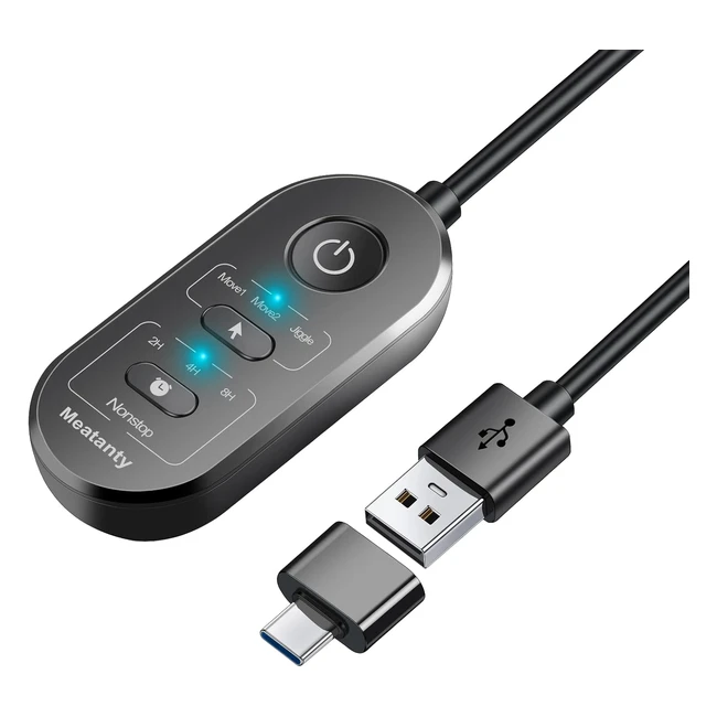 Meatanty Undetectable Mouse Jiggler USB Mouse Mover - Automatic Shaking & Moving - 2 in 1 Mode - Timing Functions
