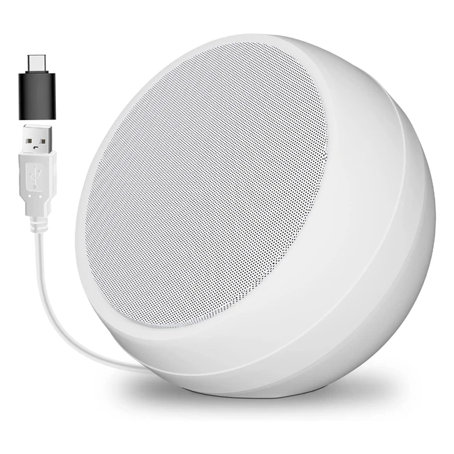 Haut-parleur d'ordinateur USB Zetiy, enceintes pour PC mini portatifs stéréo, bureau multimédia compact 20W blanc