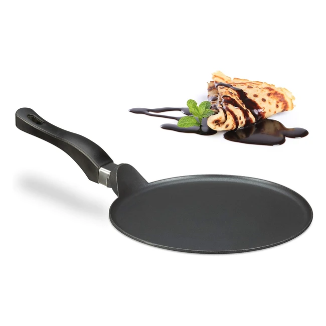 Sartn para Crepes Relaxdays de Aluminio Fundido 25cm - Antiadherente y Fcil 