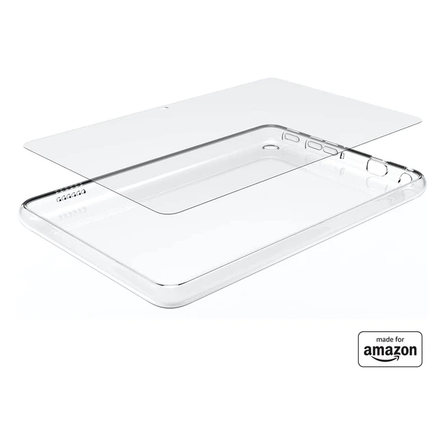 Brandneue transparente Schutzhülle und Displayschutz aus Glas für das Fire 7 Tablet 2022