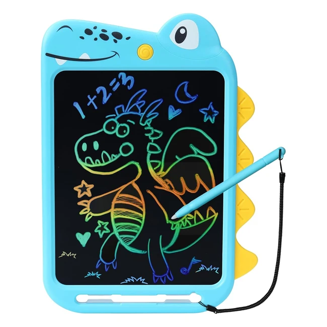 10inch LCD Writing Tablet for Kids - Educational Dinosaur Toy - Blue