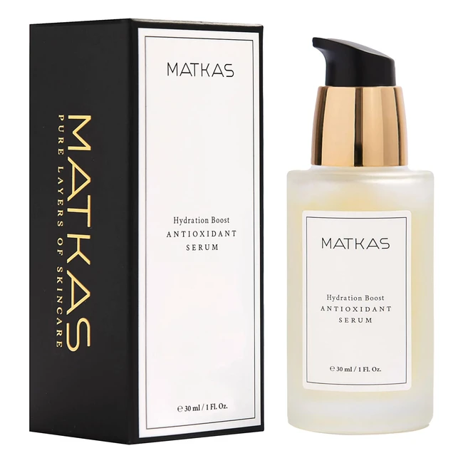 Serum Matkas Srum Coren Niacinamide pour le visage - Contrôle de l'excès de sébum, pores dilatés, teint irrégulier - Centella Asiatica, Céramides, Vitamine E, Acide Hyaluronique