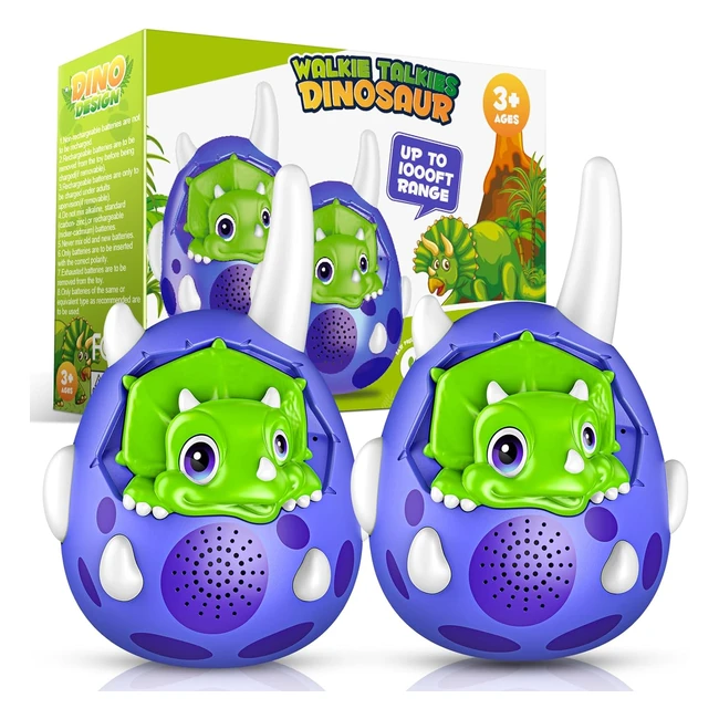Veopoko Walkie Talkie Dinosaur Toys for 3-6 Year Old Boys | Gift for Kids Age 5-10 | Outdoor Sensory Toys