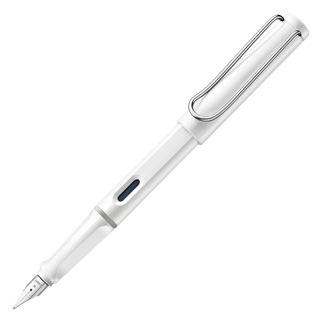 Lamy FH19676 Penna Stilografica Safari Bianco - Design Elegante, Scrittura Senza Sforzo