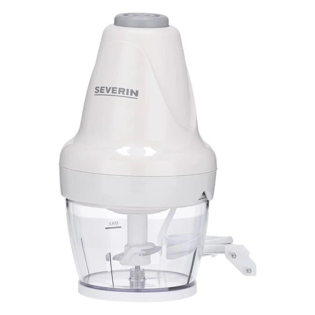 Hachoir électrique Severin pour viande, herbes, légumes, noix, etc. Capacité de 250 ml, 260 W, blanc