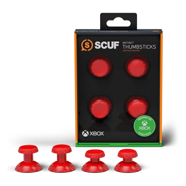 Scuf Instinct - Pacchetto da 4 analogici intercambiabili per controller Xbox Series XS - Rosso