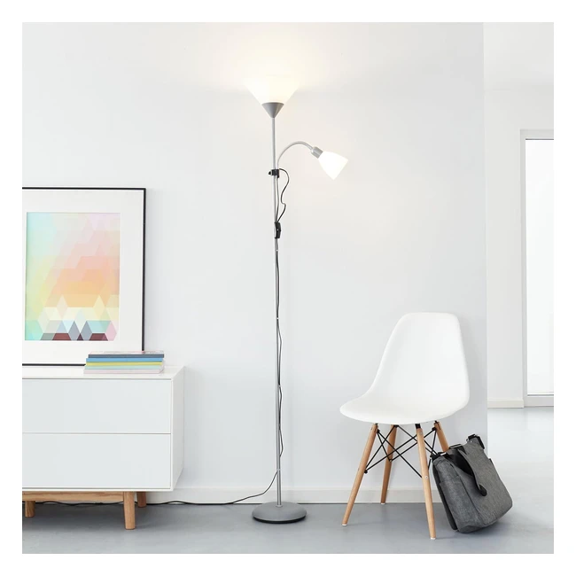 Projecteur plafonnier LED classique avec bras de lecture 1x 10W E27 LED 1x 3W E14 LED incl 810 lumen 2700K blanc chaud