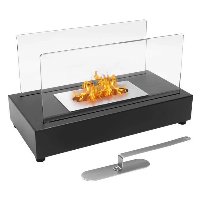 Camino da Tavolo Bioetanolo Portatile - Braciere Interni ed Esterni - Nero