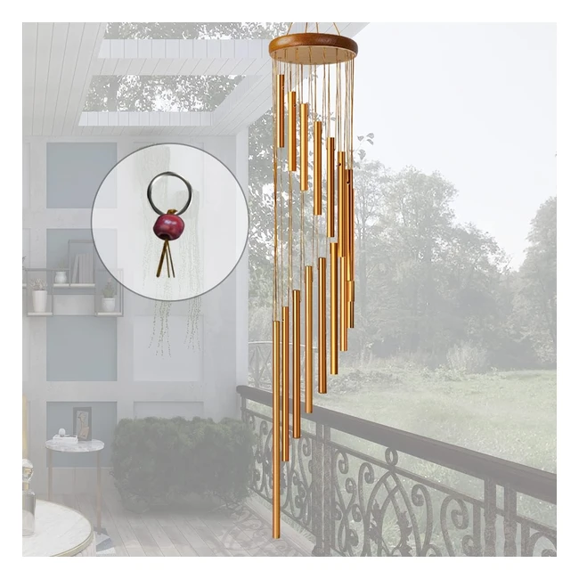 Campane a Vento Scacciapensieri Esterno - 36 Tubi in Lega di Alluminio - Regalo Commemorativo