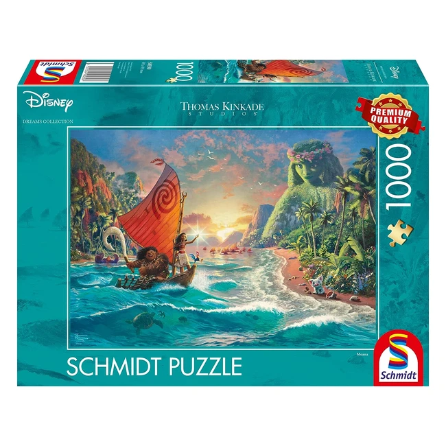 Puzzle Schmidt Spiele Disney Moana 1000 pièces - Thomas Kinkade - Réf. 58030