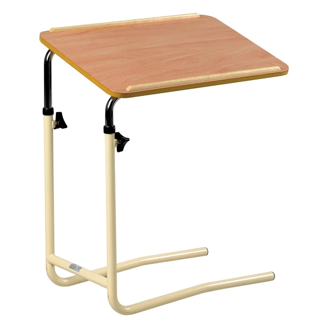 Performance Health Overbed Table - Adjustable Lightweight Chairbed Table for Elderly - 66 x 64 x 46 cm