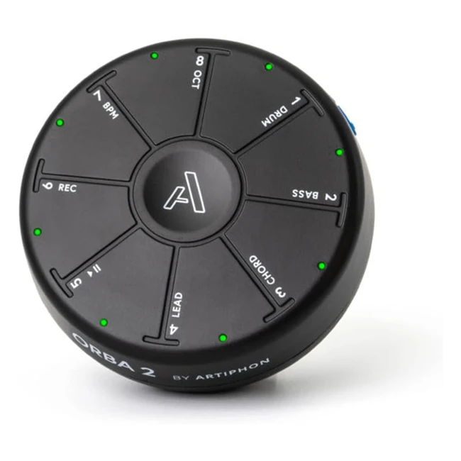 Artiphon Orba 2 - Sintetizador portátil con sampler, looper y controlador MIDI - ¡Crea música en segundos!