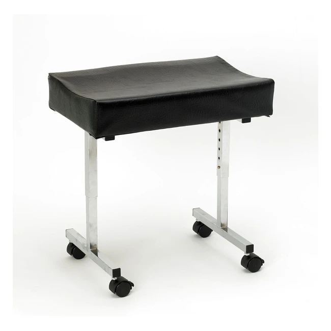Homecraft Cardiff Adjustable Footstool - Comfortable Padded Legrest - Post Op & Elderly - Non-Slip & Stable