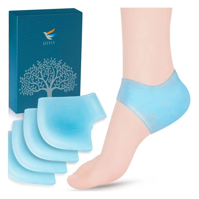 MHSY Gel Heel Protectors - Relieve Heel Pain, Soft & Comfortable, Breathable Design