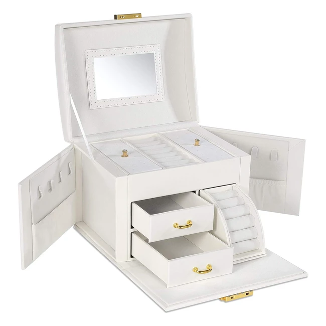 Cofanetto Portagioielli Emanis con Serratura e Specchio - Regalo Femminile