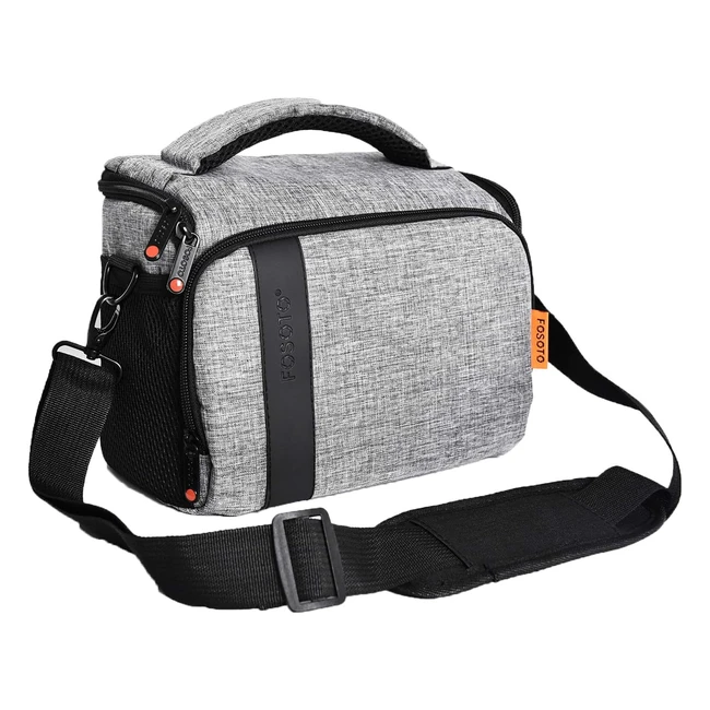 Fosoto Funda Cámara Réflex Impermeable - Sony Alpha A6000 A6100 A6400 A6600 A7 III RX100 - Canon Nikon Fujifilm Panasonic - Bolsa Bandolera Fotográfica