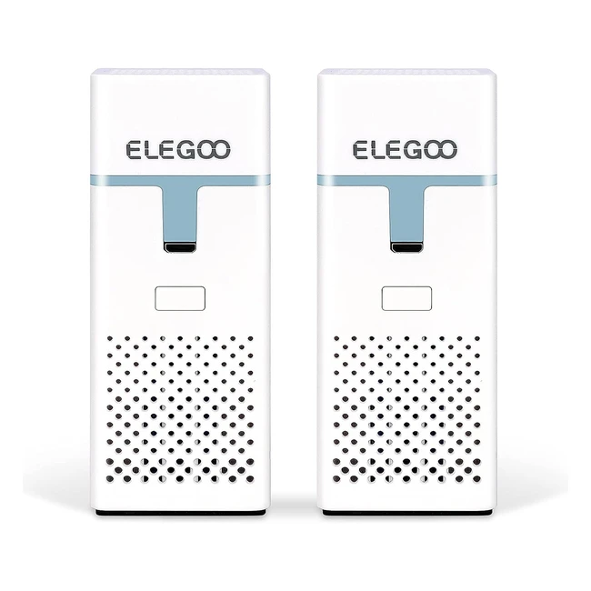 Purificateur d'air Elegoo Mini avec filtre à charbon actif pour impression 3D - Lot de 2