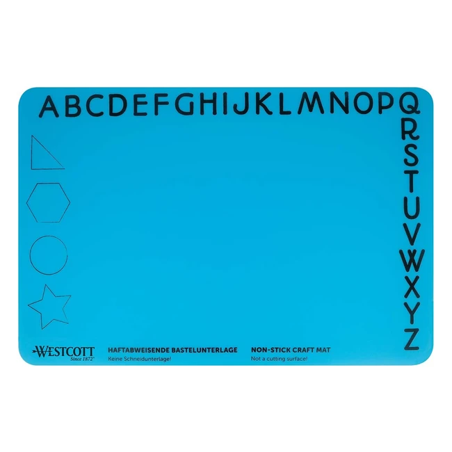 Tappetino Antiscivolo Westcott E16815 in Silicone Resistente al Calore 304x454mm - Blu