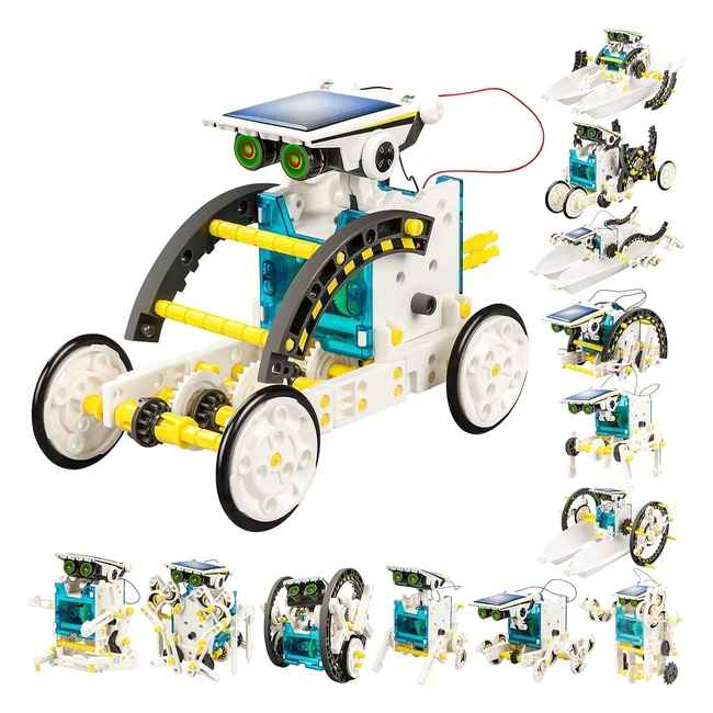 STEM 13in1 Solar Power Robots Creation Toy - Build, Learn, Play!