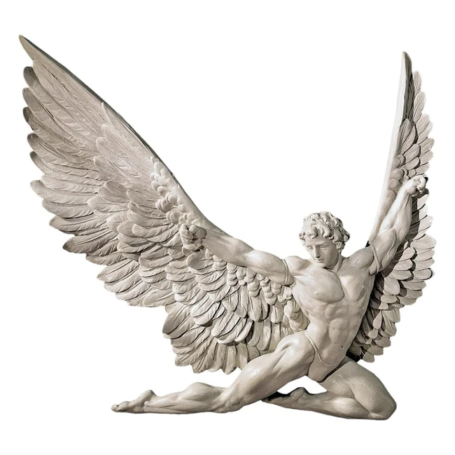 Scultura da parete Icarus avorio 4x28x28 cm - Design Toscano NG33636