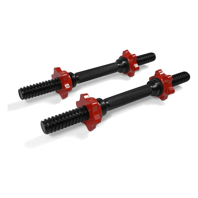 Yes4All Solid Adjustable Dumbbell Set - 35kg - Spinlock Handles - Dumbbell Connector Bar