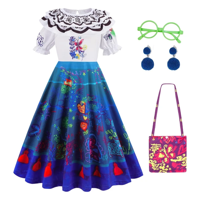 Robe Mirabel Isabella Pepa Luisa Costume Enfant Fille - Taille 2-10 ans