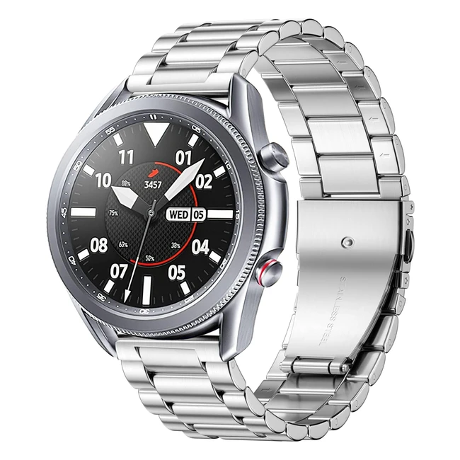 Netolo 22mm Metal Strap for Samsung Galaxy Watch 3 45mm - Stainless Steel Strap for Gear S3, Huawei Watch GT2, and More