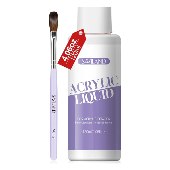 Saviland Acrylic Liquid 120ml - Clear Color Low Odor Fast Drying
