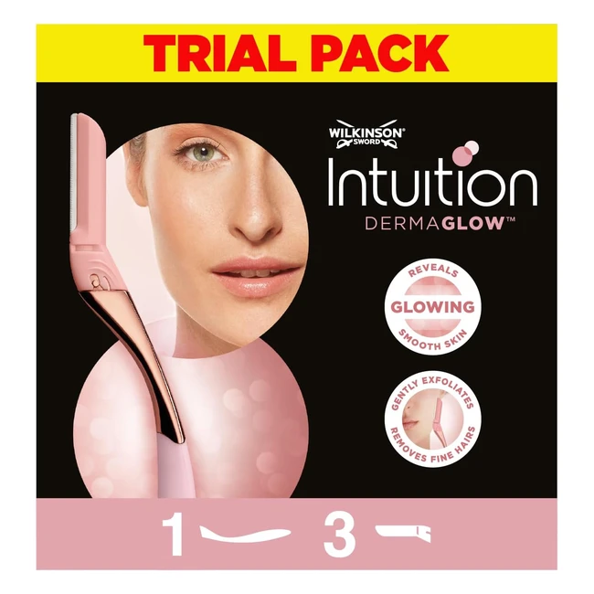 Wilkinson Sword Intuition Dermaglow Women Facial Hair Remover and Trimmer