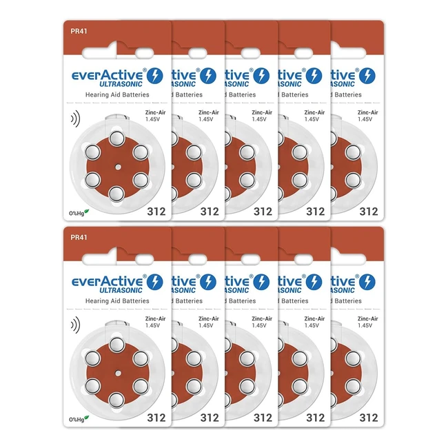 Pilas Everactive 31260 de alto rendimiento | Duración 4 años | Marrón