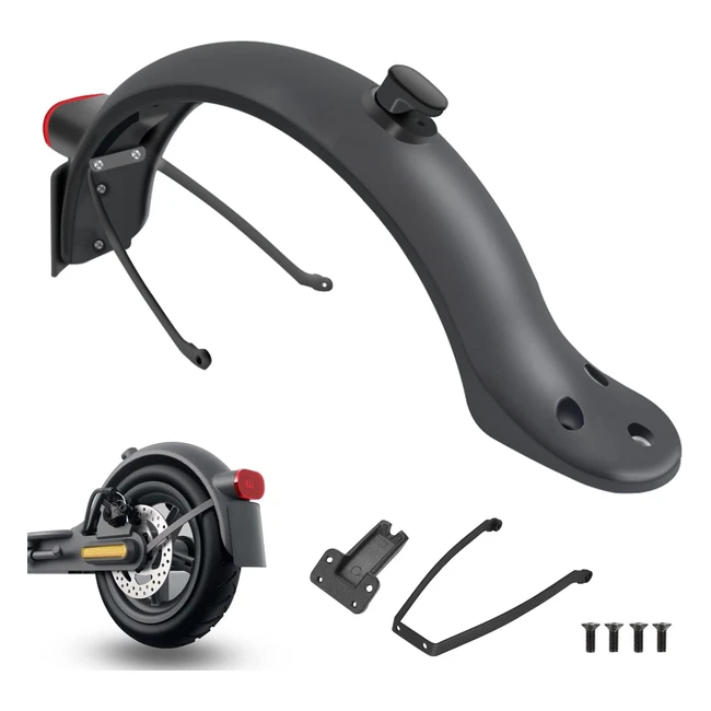 Guardabarros Trasero Eléctrico Minghaoyuan con Gancho y Luz Trasera para Xiaomi M365 Pro 2