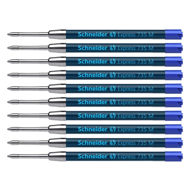 Recharge internationale grande capacité pour stylo bille Schneider Express 735 M - Lot de 10