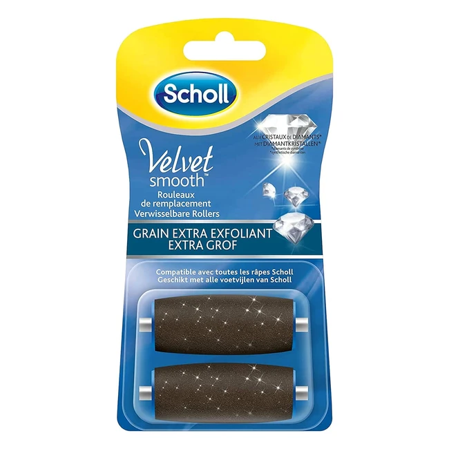 Scholl Exfoliante con Cristales de Diamante para Taln Extra - 2 Unidades