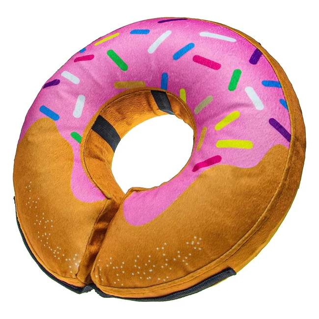 Bencmate Inflatable Collar for Dogs and Cats - Soft Pet Recovery Collar - Vision-Friendly - Large