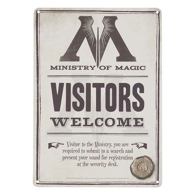 Targa Metello Preperforata Harry Potter - Ministero della Magia
