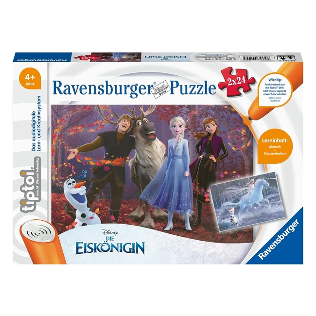 Ravensburger 00109 Jeu Petits Explorateurs La Reine des Neiges 2 x 24 Pièces Puzzle Enfants 4+