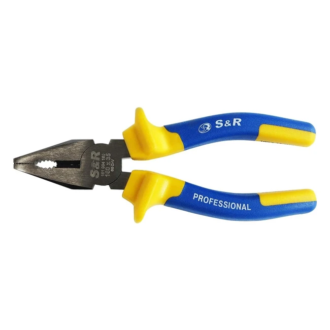 Pinza Universale SR 180x38mm - Acciaio CRV Maniglie Gommate Bimateriale