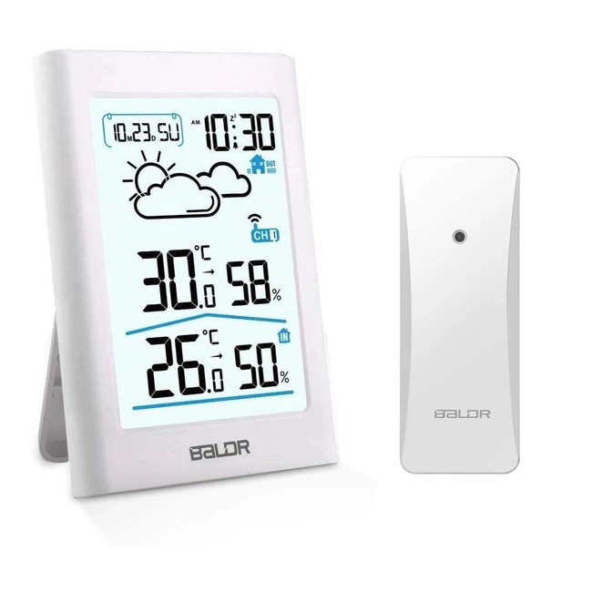 Estación Meteorológica Inalámbrica Barómetro para Interiores y Exteriores - ¡No te pierdas el pronóstico del tiempo!