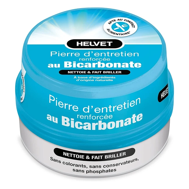 Henson Piedra de Mantenimiento Blanca Bicarbonato 400g - Limpia, Desincrusta y Protege