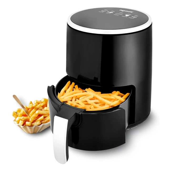Venga Air Fryer 25L - Adjustable Thermostat - 80200C - 60min Timer - Touchscreen Control Panel - 1200W - Black/Silver
