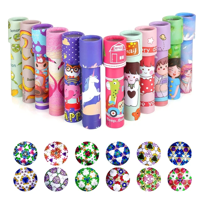 Caleidoscopio di Carta Classica 12pz - Gioco Educativo per Bambini - Regalo Comp