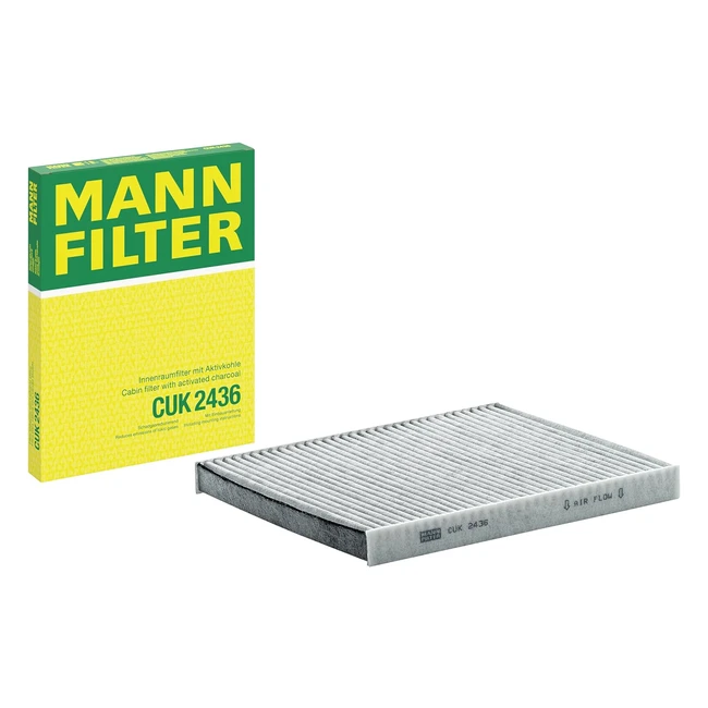 Filtro de Habitáculo Mannfilter CUK 2436 - Carbón Activo - Protección Premium
