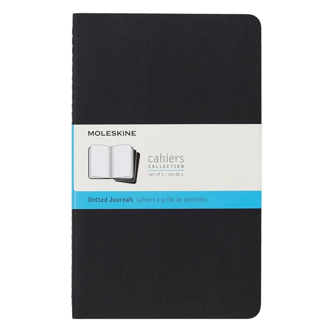 Moleskine Cahier Cuadrcula Puntos 16 Pginas Desprendibles 3 Cuadernos 13x21 cm Negro