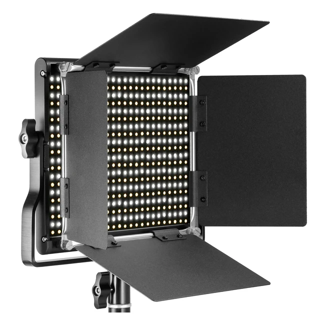 Panel de Luz Infrarrojo LED Bicolor Neewer 660, 3200-5600K CRI 96, Soporte en U y Cortador de Flujo, Ideal para Estudio Fotográfico y Video